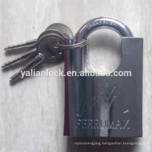 Top security chrome plated shackle protected lock